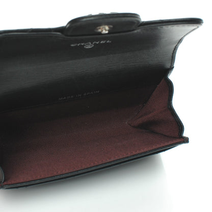 Chanel Lambskin Quilted Flap Card Holder Black 5 of 9