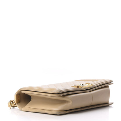 Chanel Lambskin Quilted Medium Boy Flap Beige 4 of 10