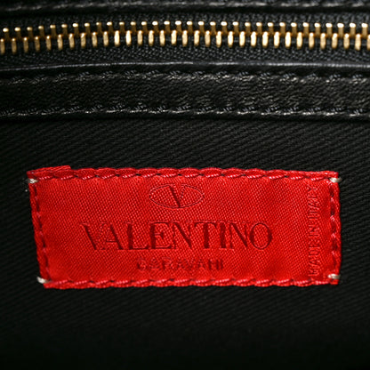 Valentino Garavani Nappa Jardin Rose Framed Duffel Black 6 of 10