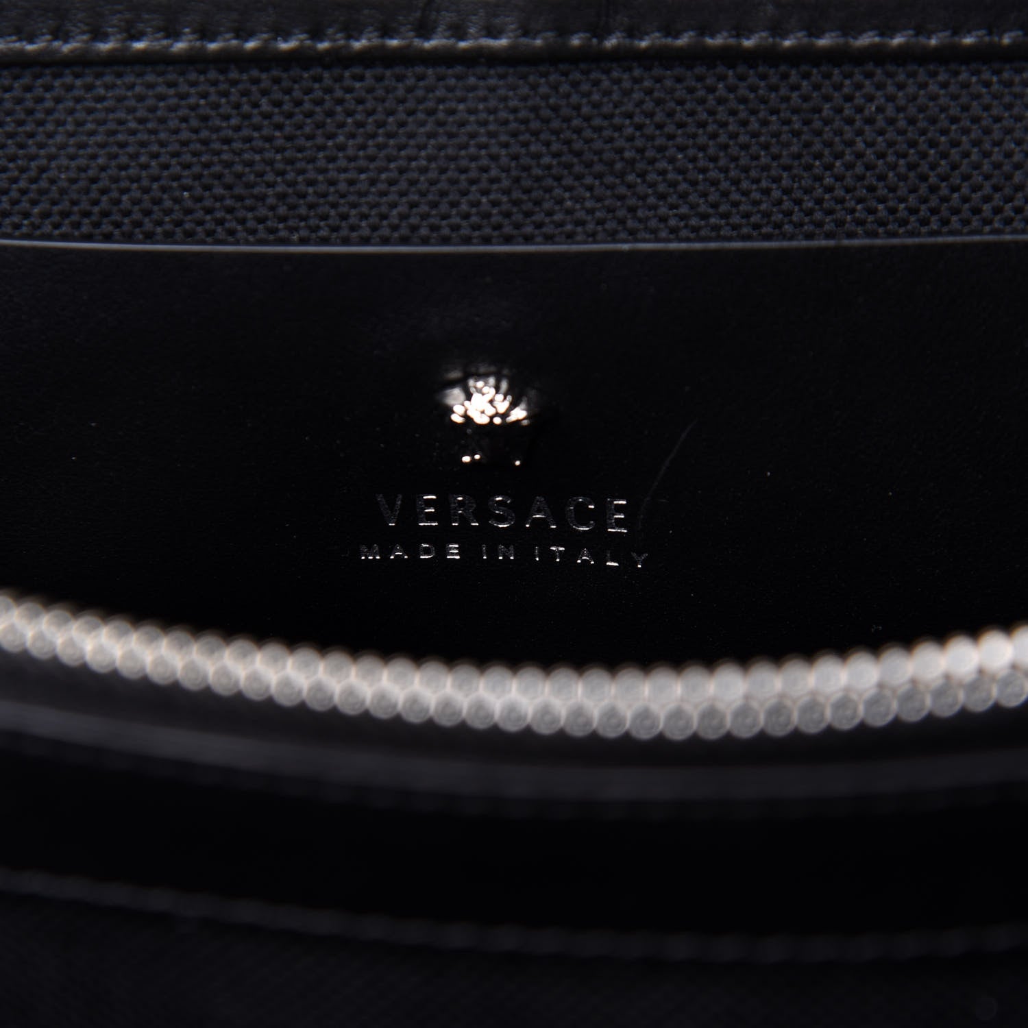 Versace Goatskin Large Stardvst Shoulder Bag White Black 7 of 15