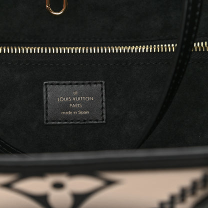 Louis Vuitton Empreinte Monogram Giant Broderies Neverfull MM Cream Black 7 of 12