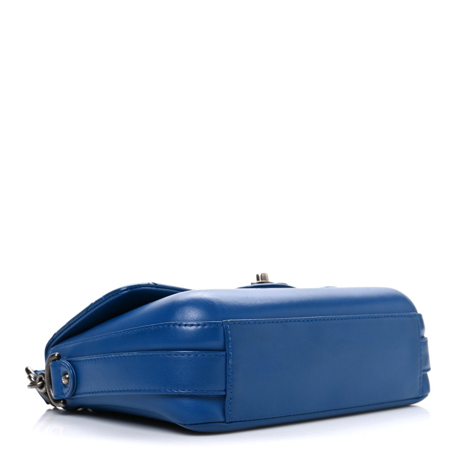 Chanel Calfskin Quilted Medium Rock My Shoulder Flap Blue 1801258