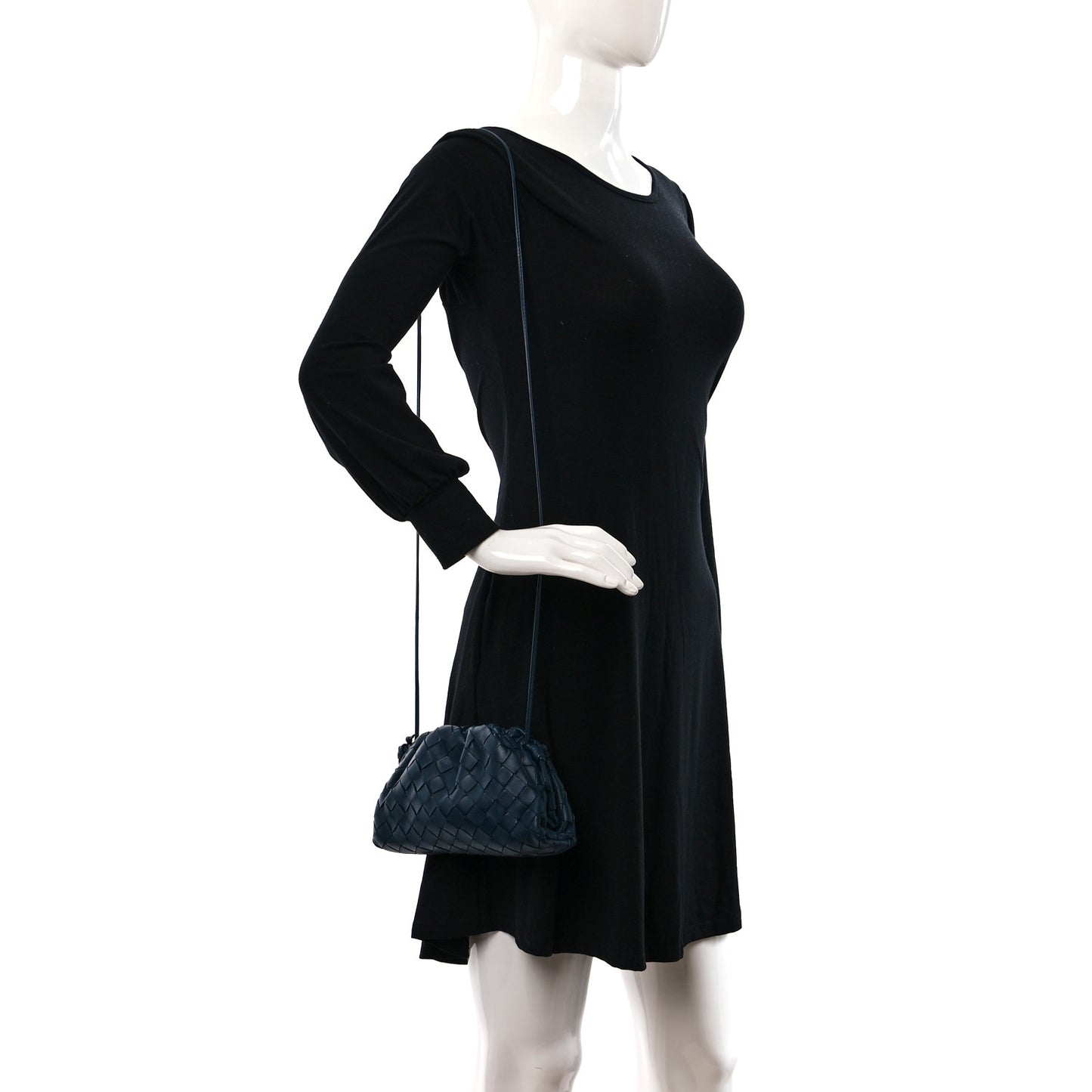 Nappa Intrecciato The Mini Pouch Deep Blue