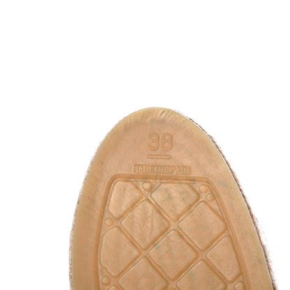 Chanel Lambskin CC Espadrilles 38 Beige Black 8 of 15