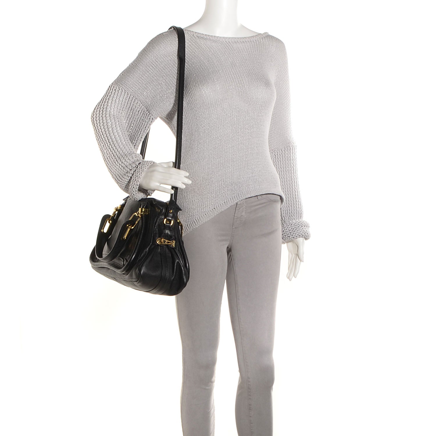Chloe Calfskin Medium Paraty Black 2 of 10