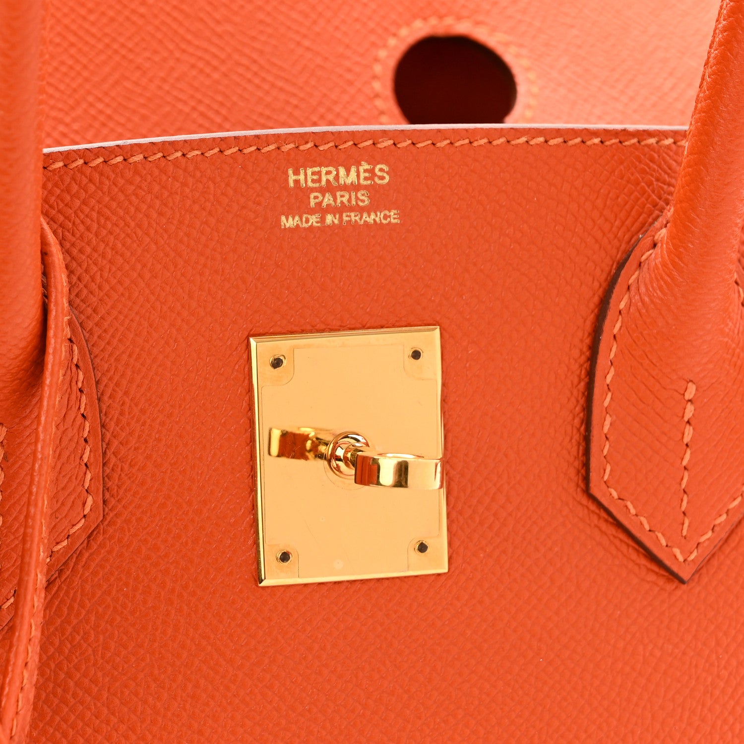 Hermes Epsom Birkin 30 Orange 6 of 11