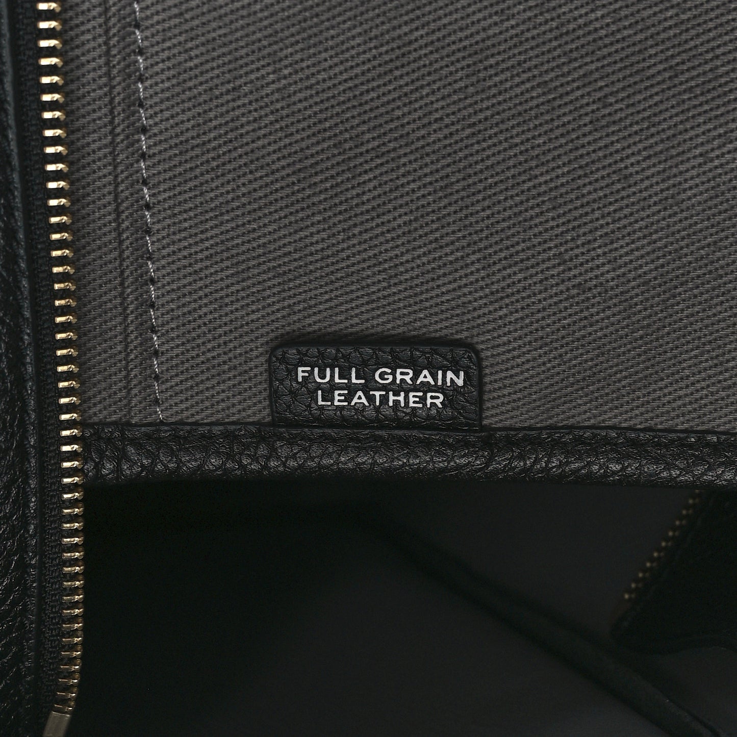 Grained Calfskin Large The Tote Bag Black