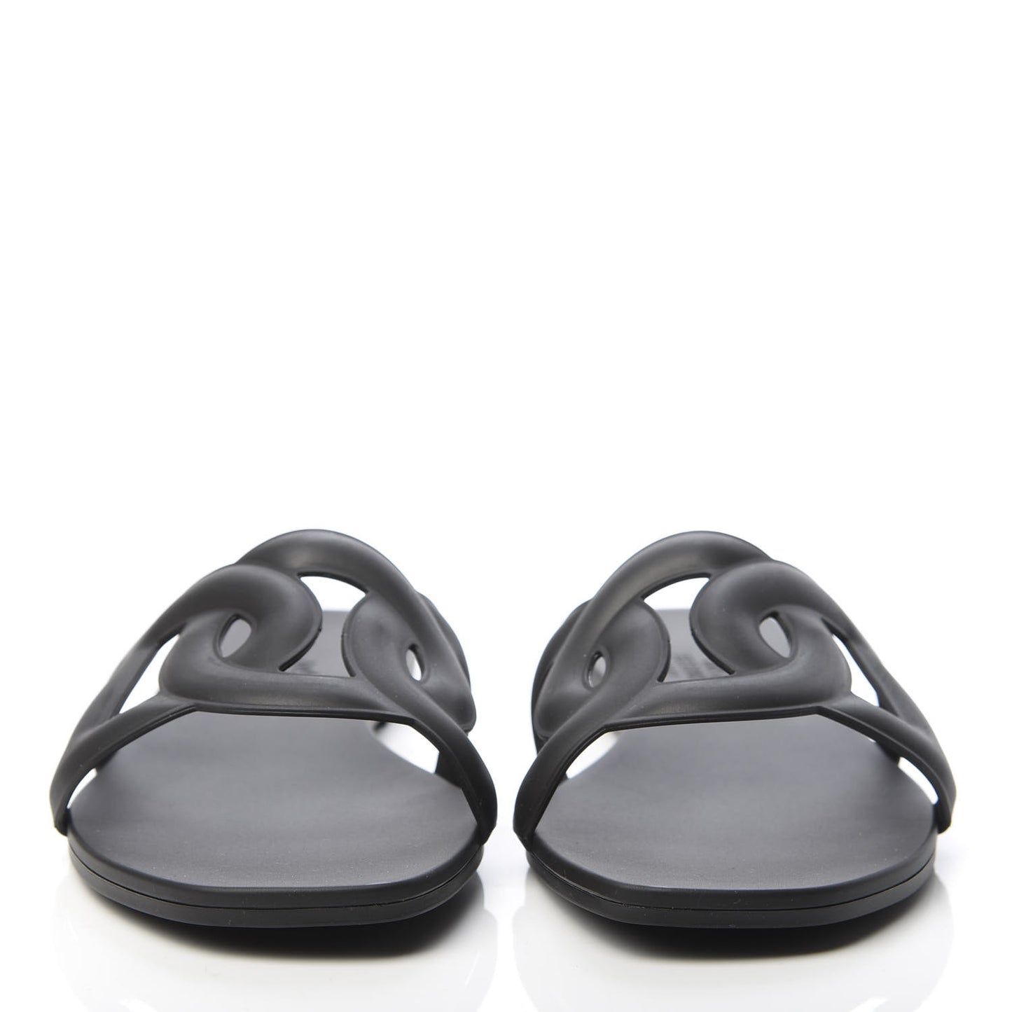 Rubber Aloha Sandals 37 Black