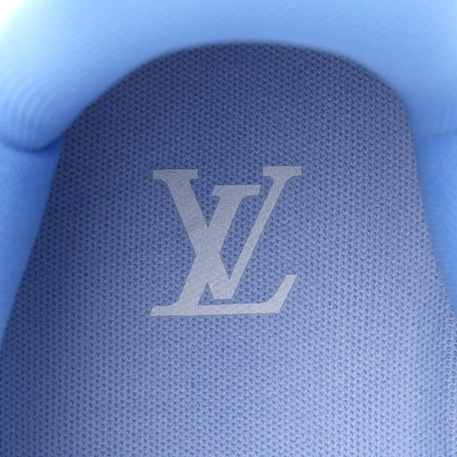 Louis Vuitton Calfskin Womens LV Trainer Maxi Sneakers 38 Bleu Ciel 9 of 12