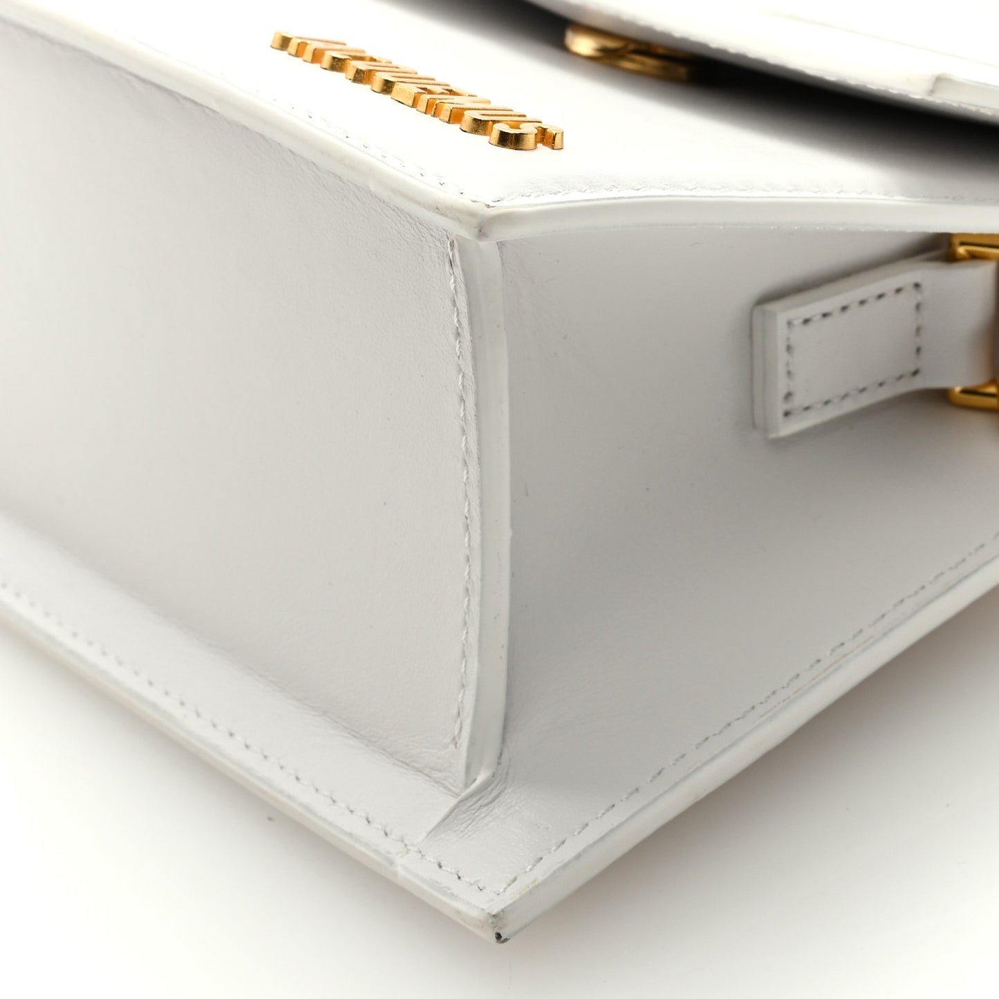 Smooth Calfskin Le Chiquito Moyen White