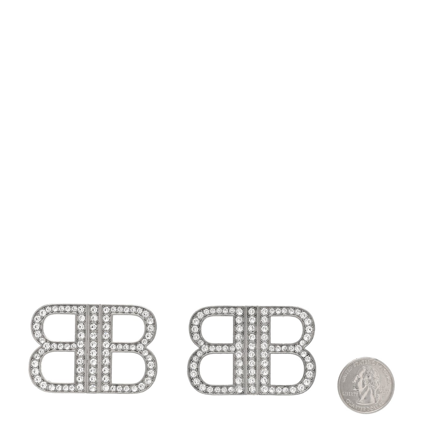 Crystal BB 2.0 Drop Earrings Silver