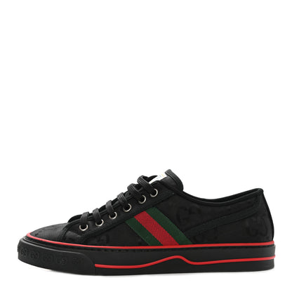 Gucci Econyl Nylon Web Monogram Off The Grid Womens 1977 Tennis Sneakers 38 Black 1 of 9