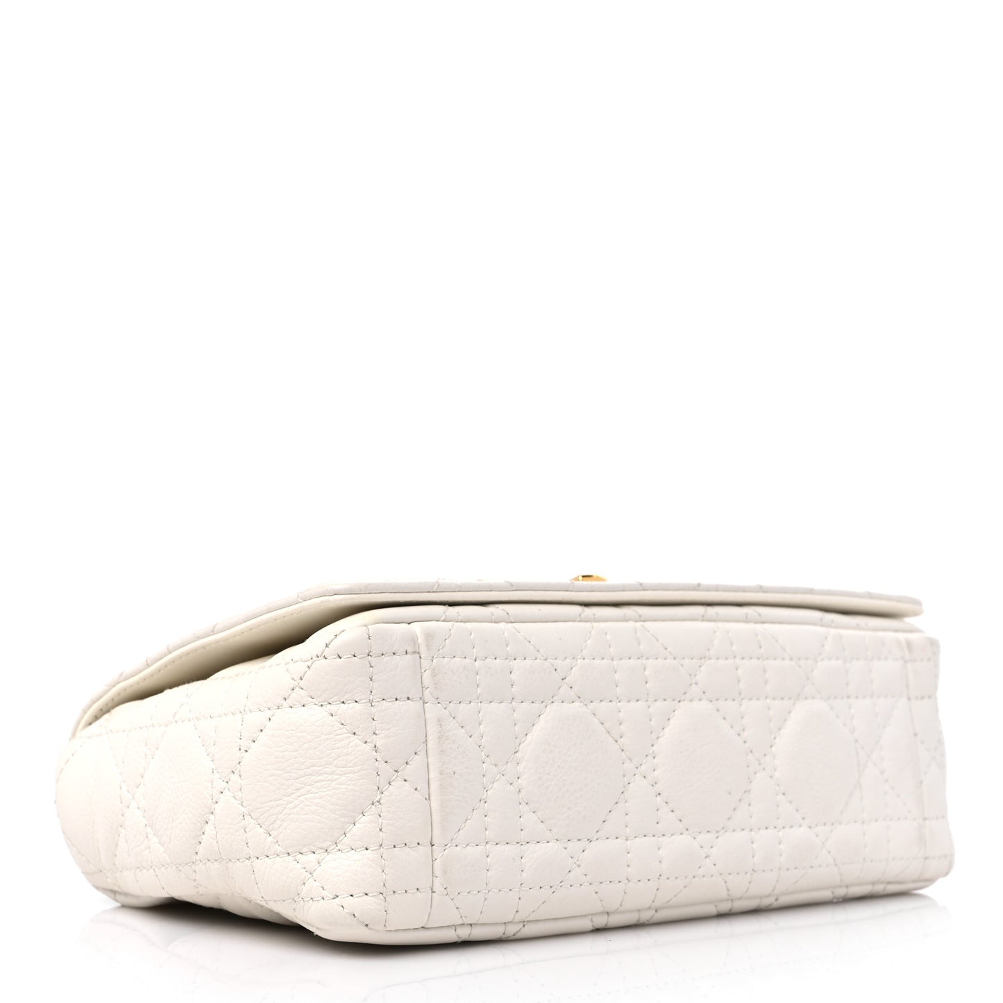 Lambskin Cannage Small Caro Bag Ivory