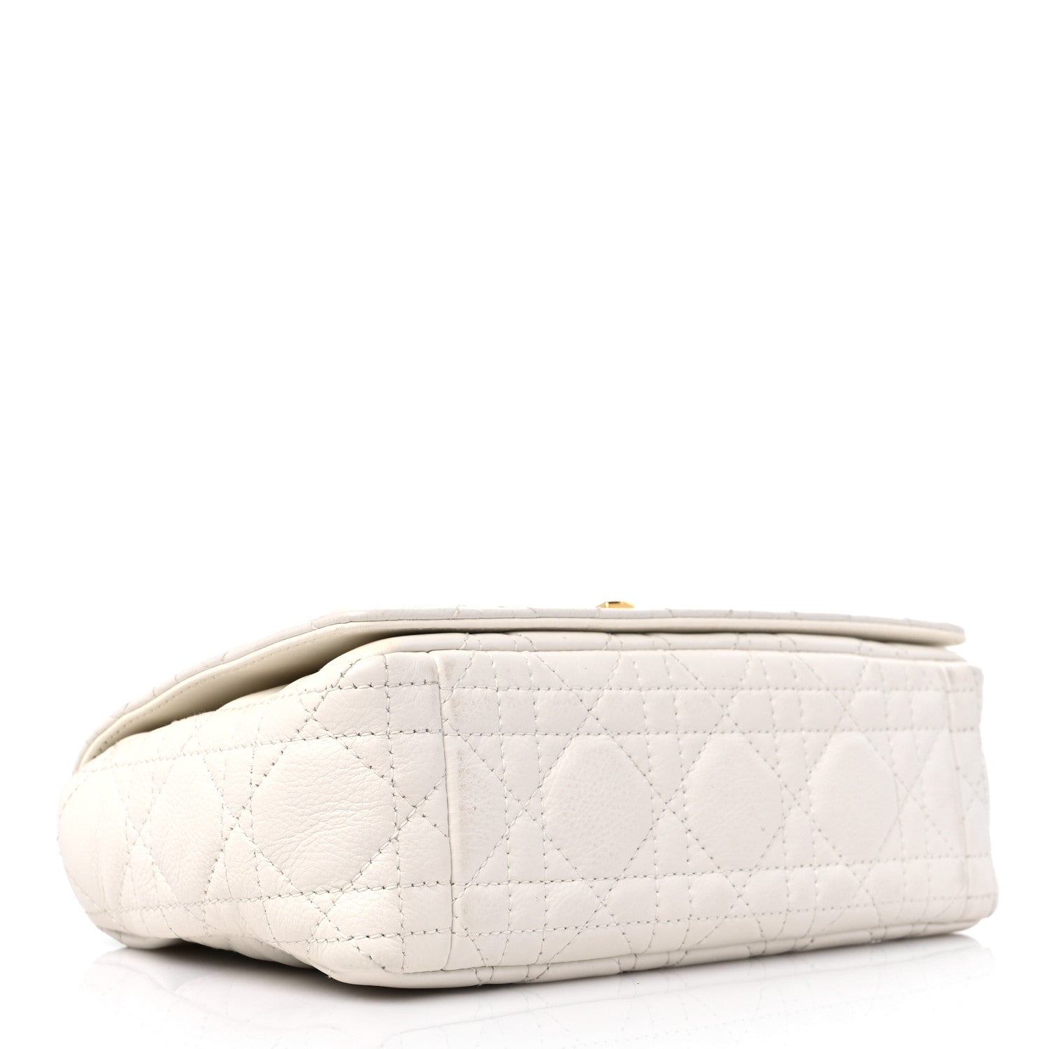 Christian Dior Lambskin Cannage Small Caro Bag Ivory 4 of 11