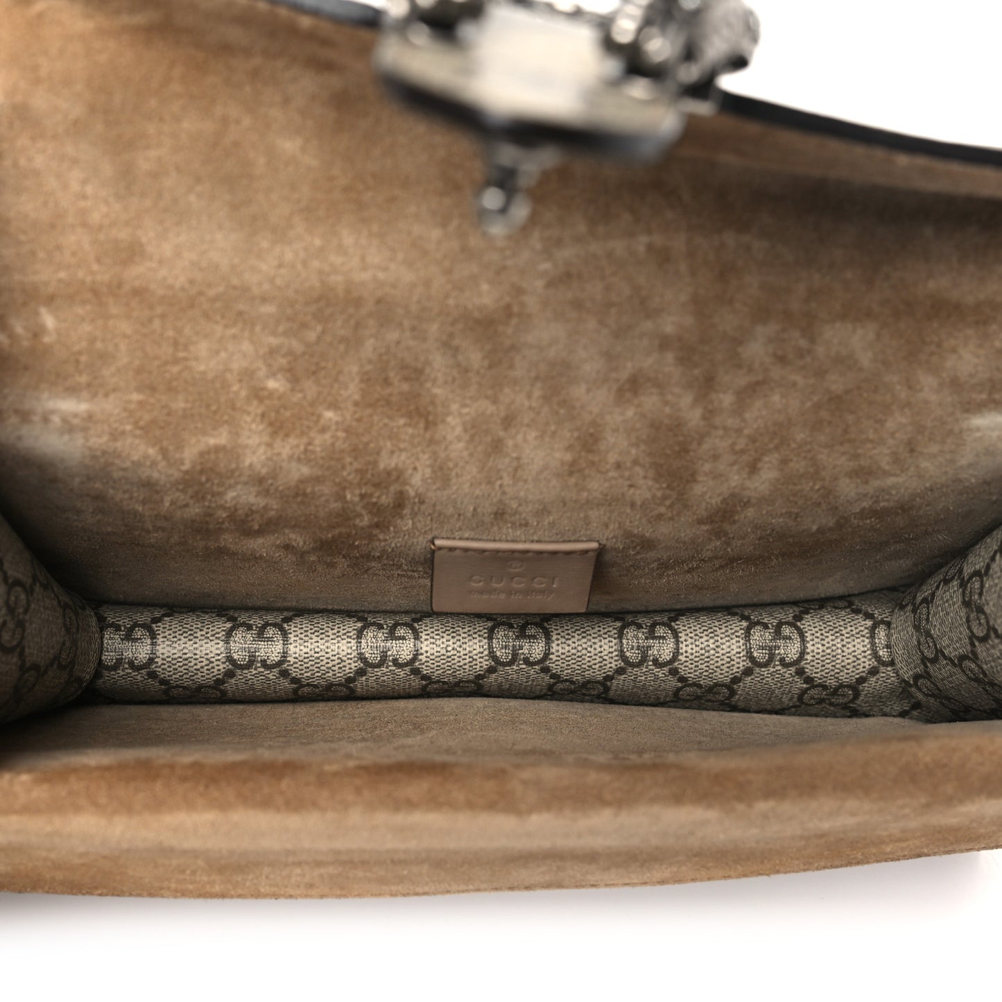 GG Supreme Monogram Small Dionysus Shoulder Bag Taupe
