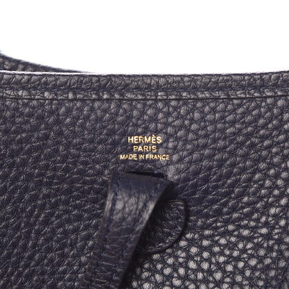 Hermes Taurillon Clemence Amazone Evelyne TPM Bleu Nuit Bleu Indigo 6 of 9