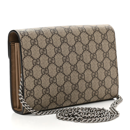 Gucci GG Supreme Monogram Mini Dionysus Chain Wallet Beige Taupe 3 of 10