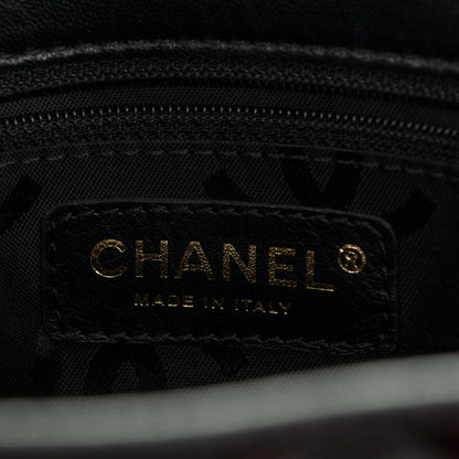Chanel Patent Perforated Camellia Tote Black 6 of 6