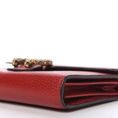 Gucci Calfskin Mini Dionysus Chain Wallet Hibiscus Red 7 of 11