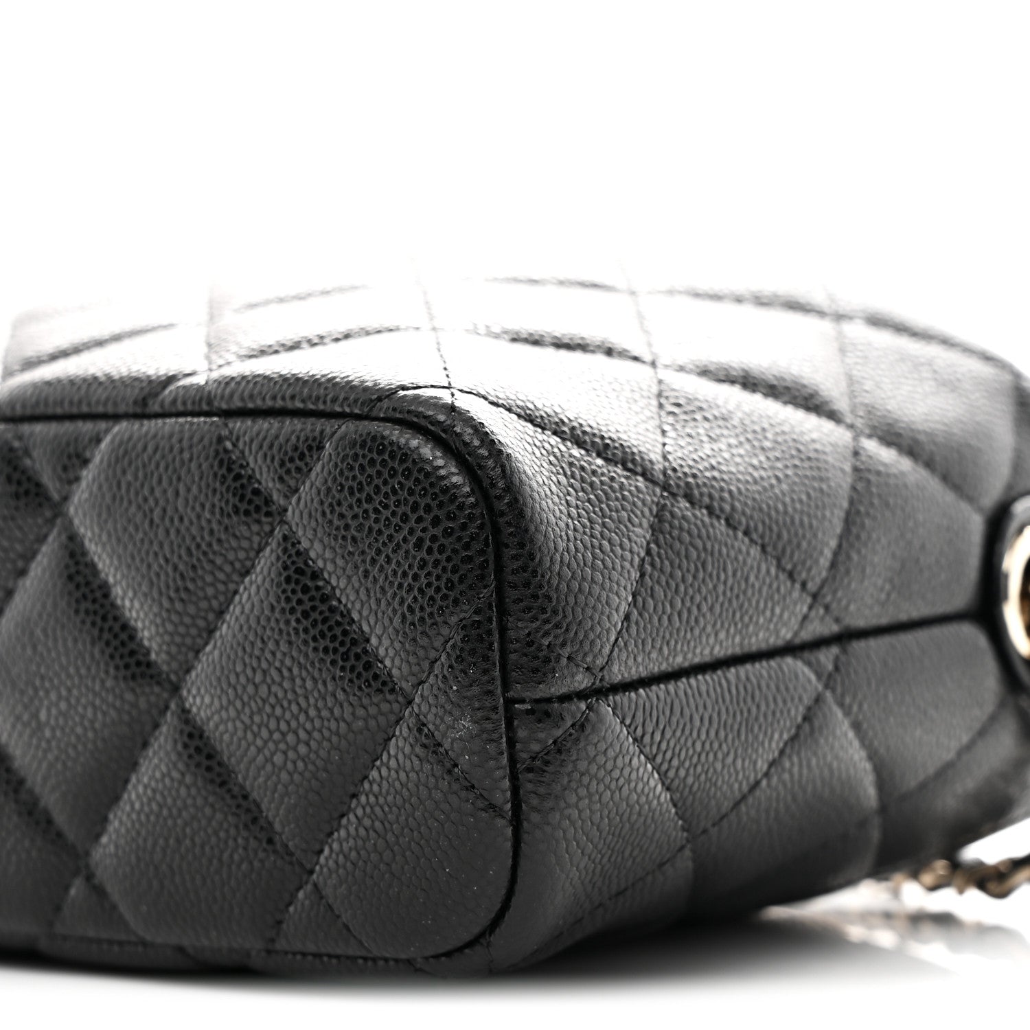 Chanel Caviar Quilted Hobo Clutch With Chain Black 10 of 12