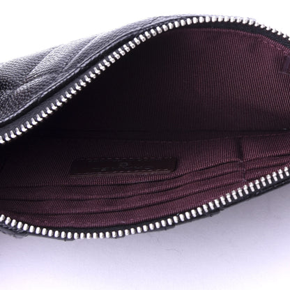 Chanel Caviar Quilted Classic Flat Wallet Pouch Black 5 of 8