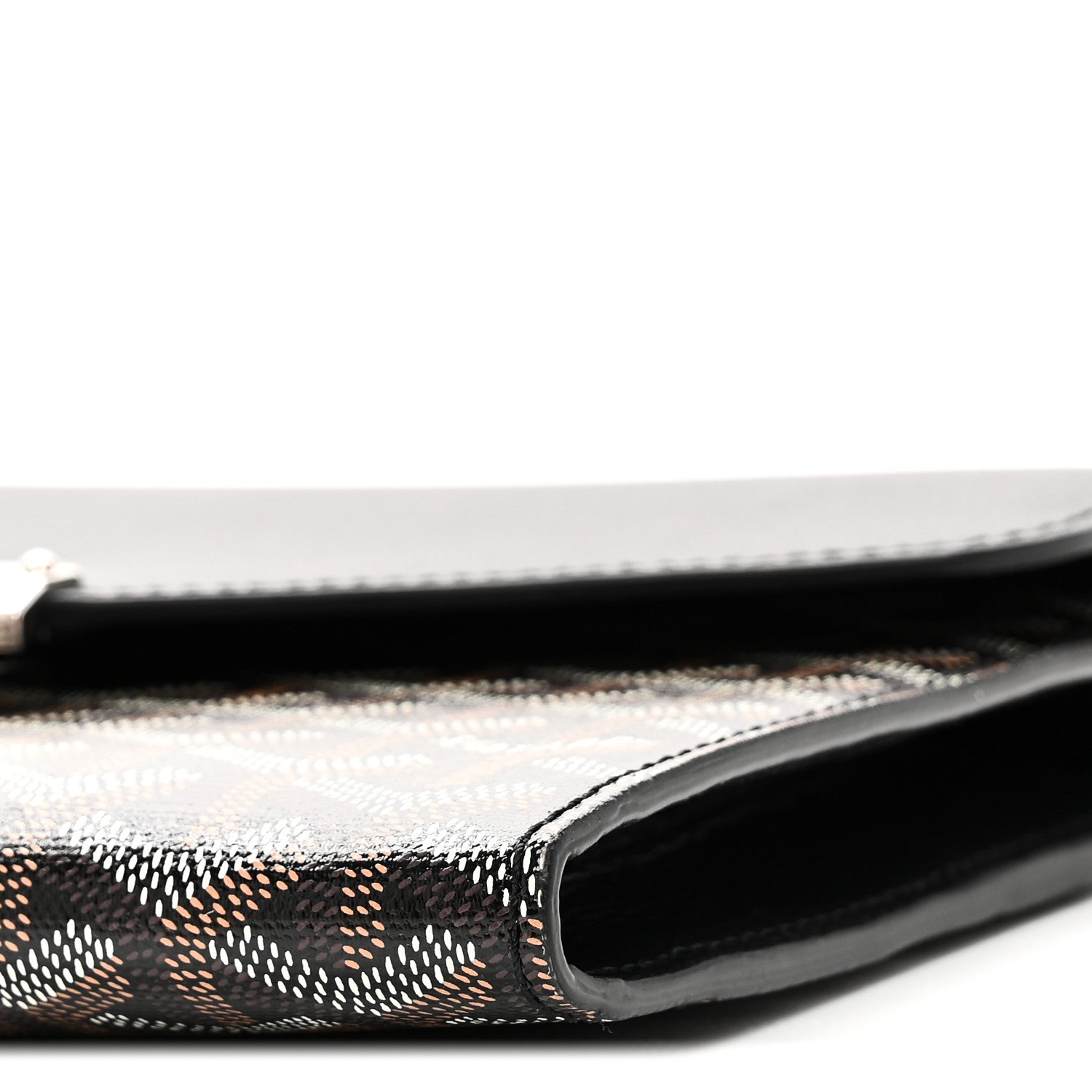 Goyard Goyardine Calfskin Chypre Wallet Pouch Black 9 of 9