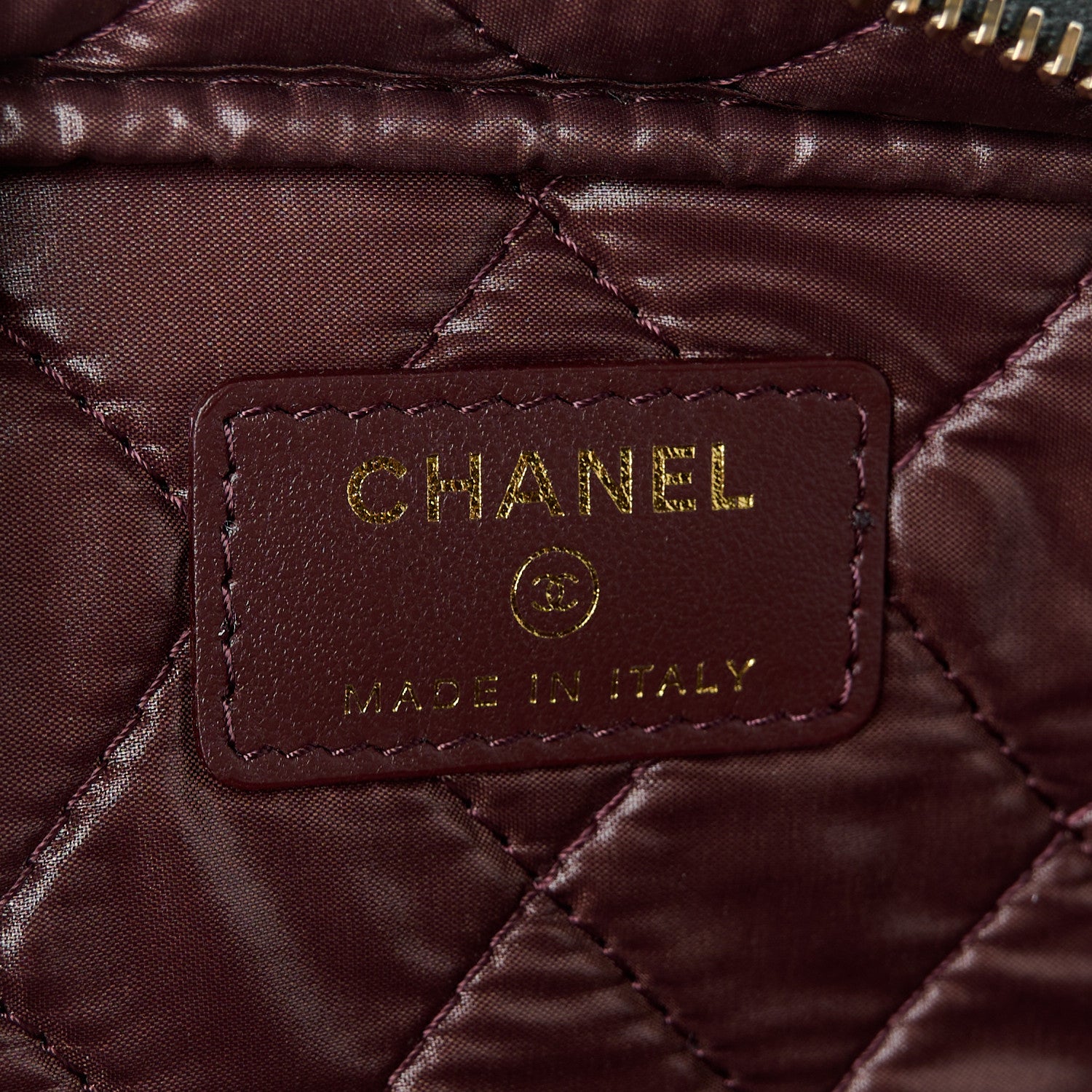 Chanel Caviar Quilted Toiletry Case With Chain Black 6 of 9