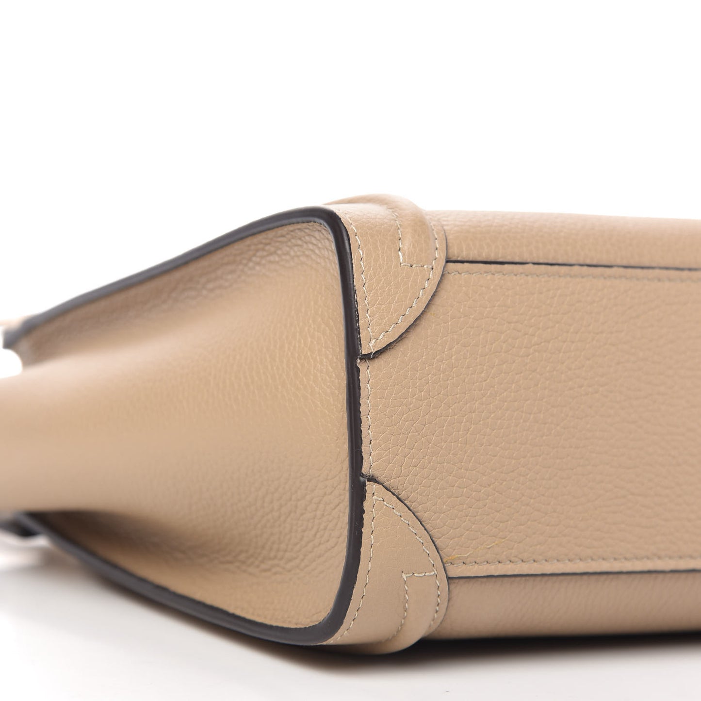 Drummed Calfskin Nano Luggage Dune