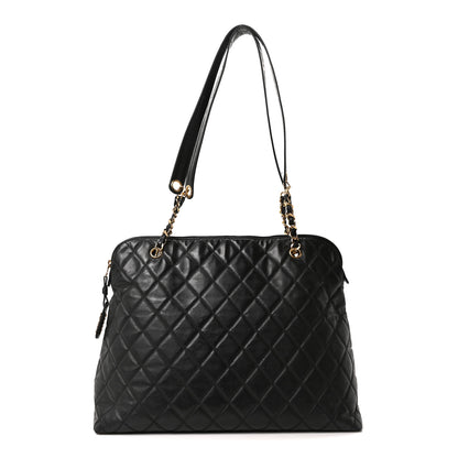 Chanel Vinyl Quilted Shoulder Bag Black 1 of 10