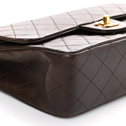 Chanel Lambskin Quilted Medium Double Flap Brown 8 of 11