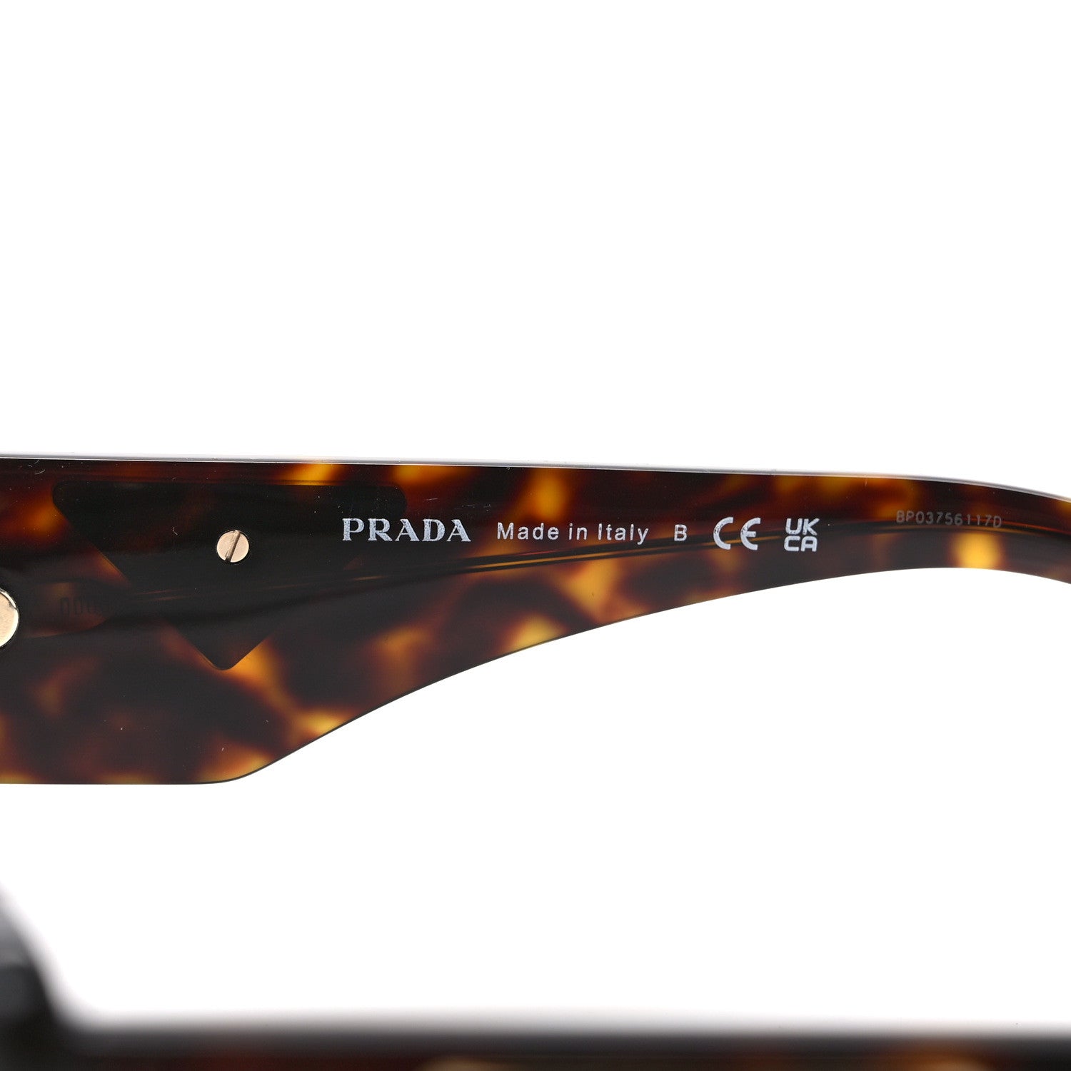 Prada Acetate Symbole Sunglasses SPR 14Z Tortoise 5 of 8
