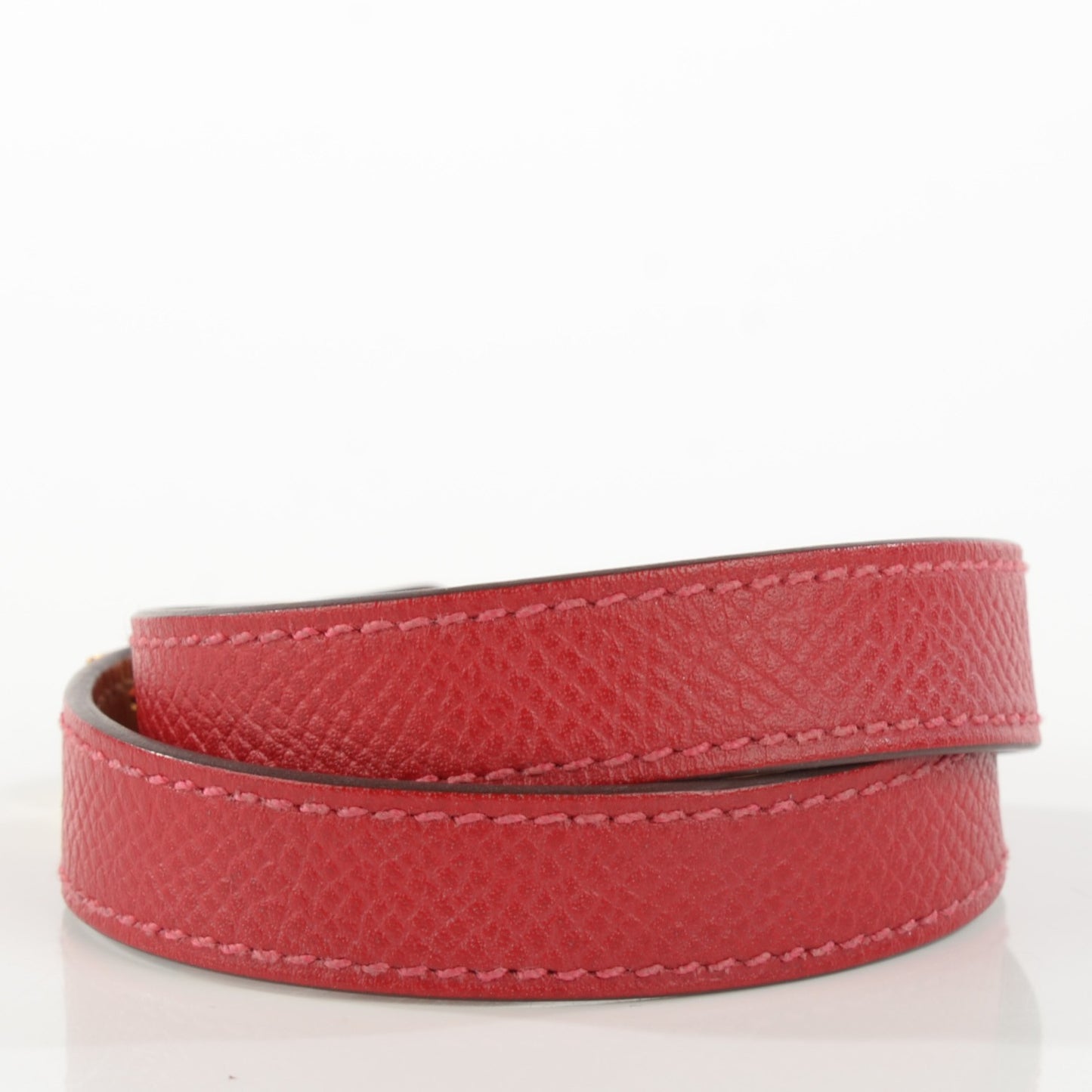 Epsom Kelly Double Tour Bracelet S Rouge Casaque
