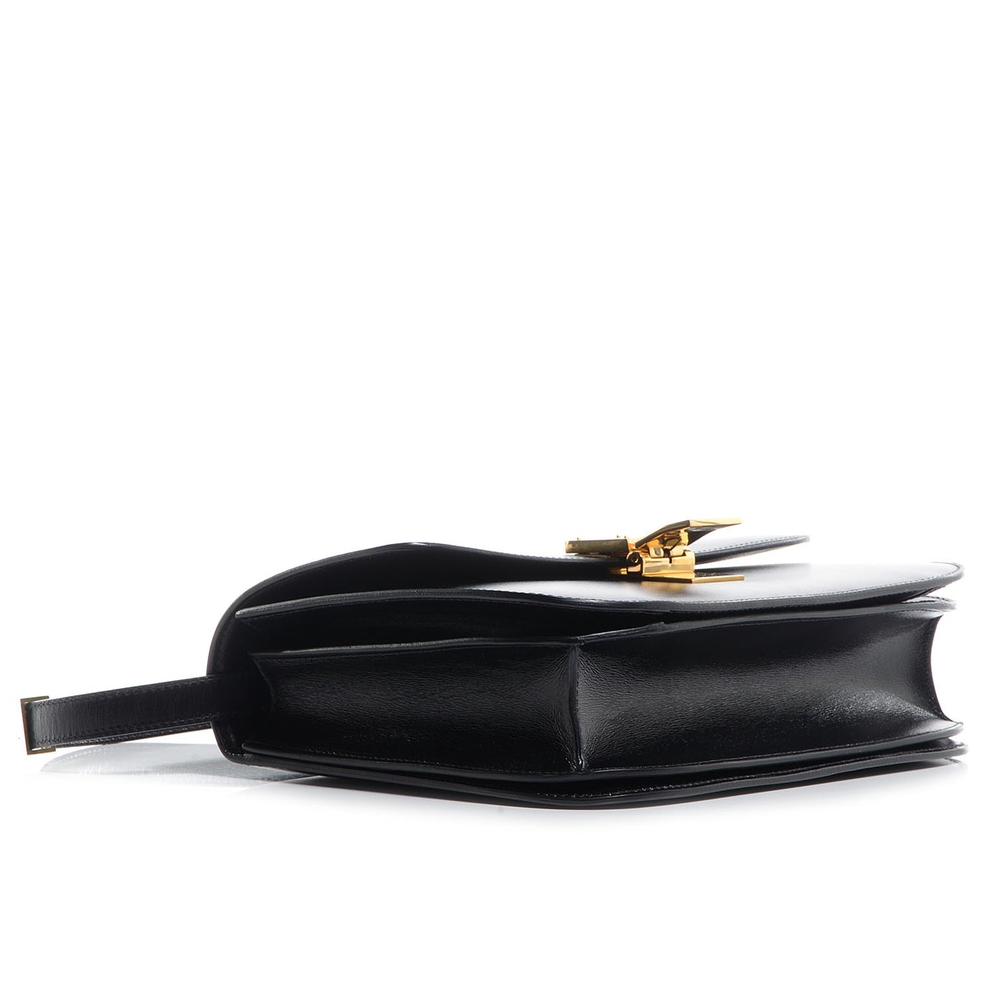 Box Calfskin Medium Classic Box Flap Bag Black