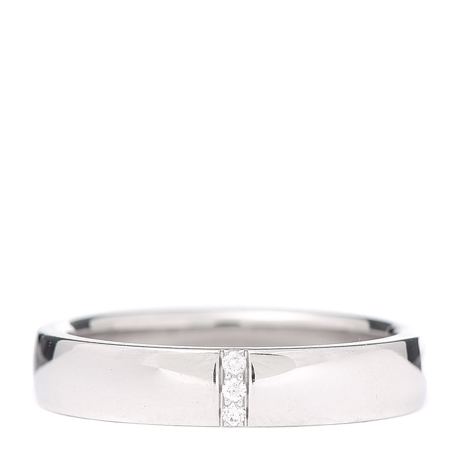 Harry Winston Platinum Diamond Vertical Row Wedding Band Ring 56 7.5 1 of 6