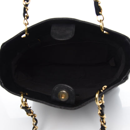 Chanel Caviar Quilted Petit Shopping Tote PST Black 5 of 13
