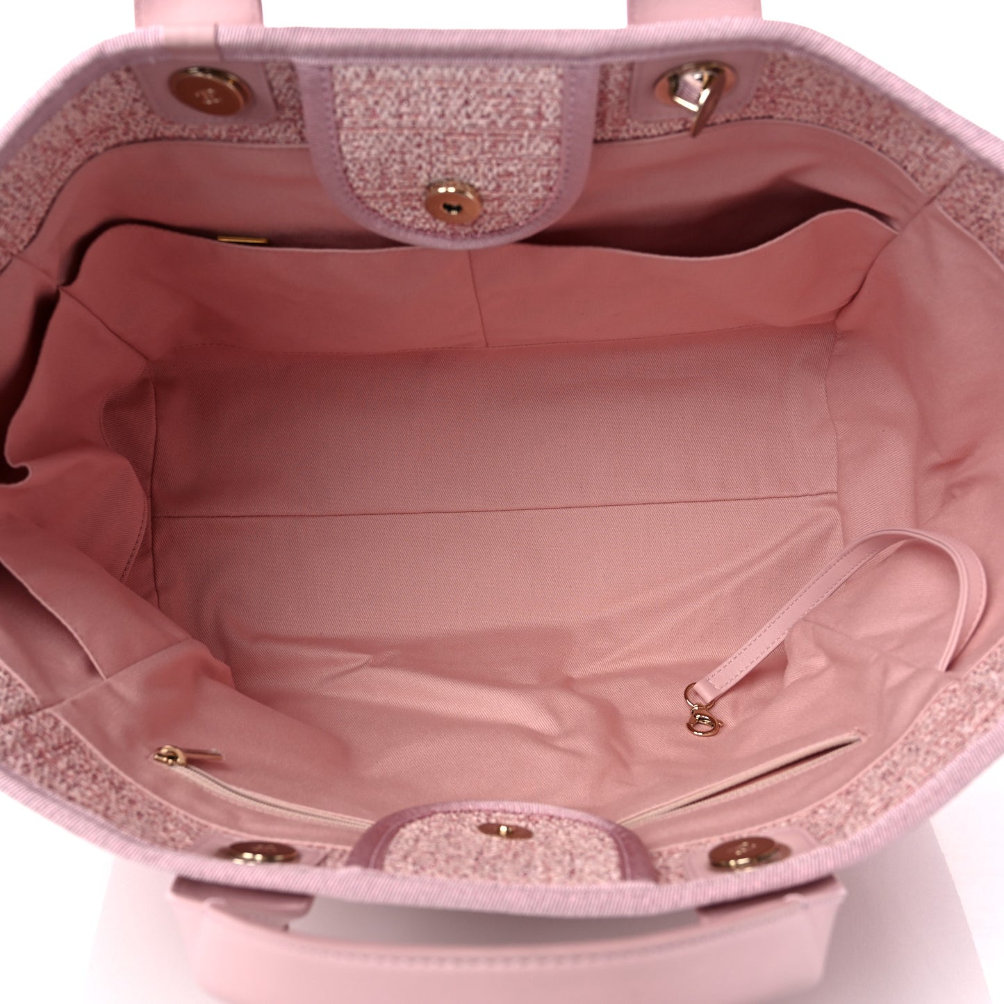 Lurex Boucle Deauville Medium Tote Pink