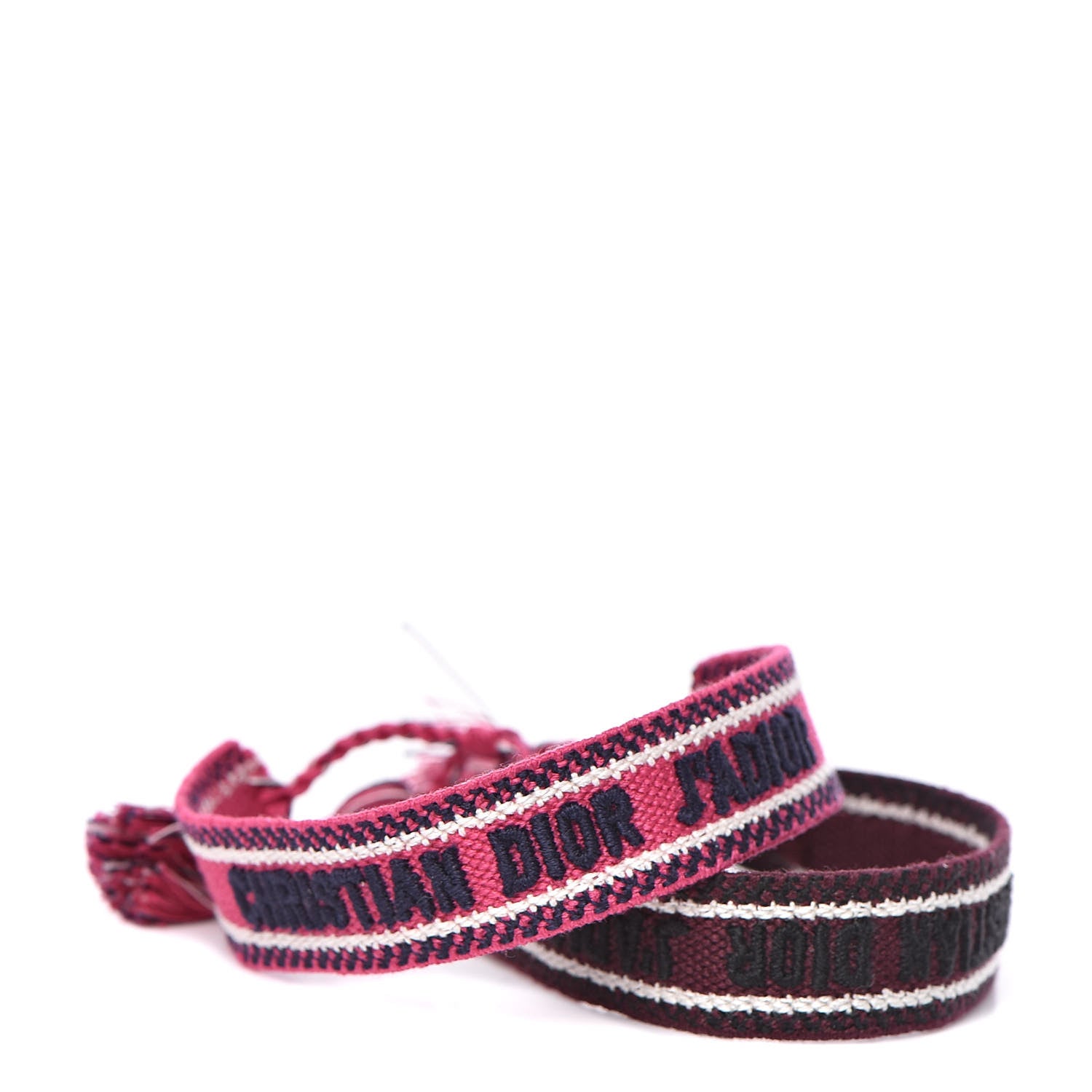 Christian Dior Woven Cotton J'Adior Friendship Bracelet Set 1 of 4