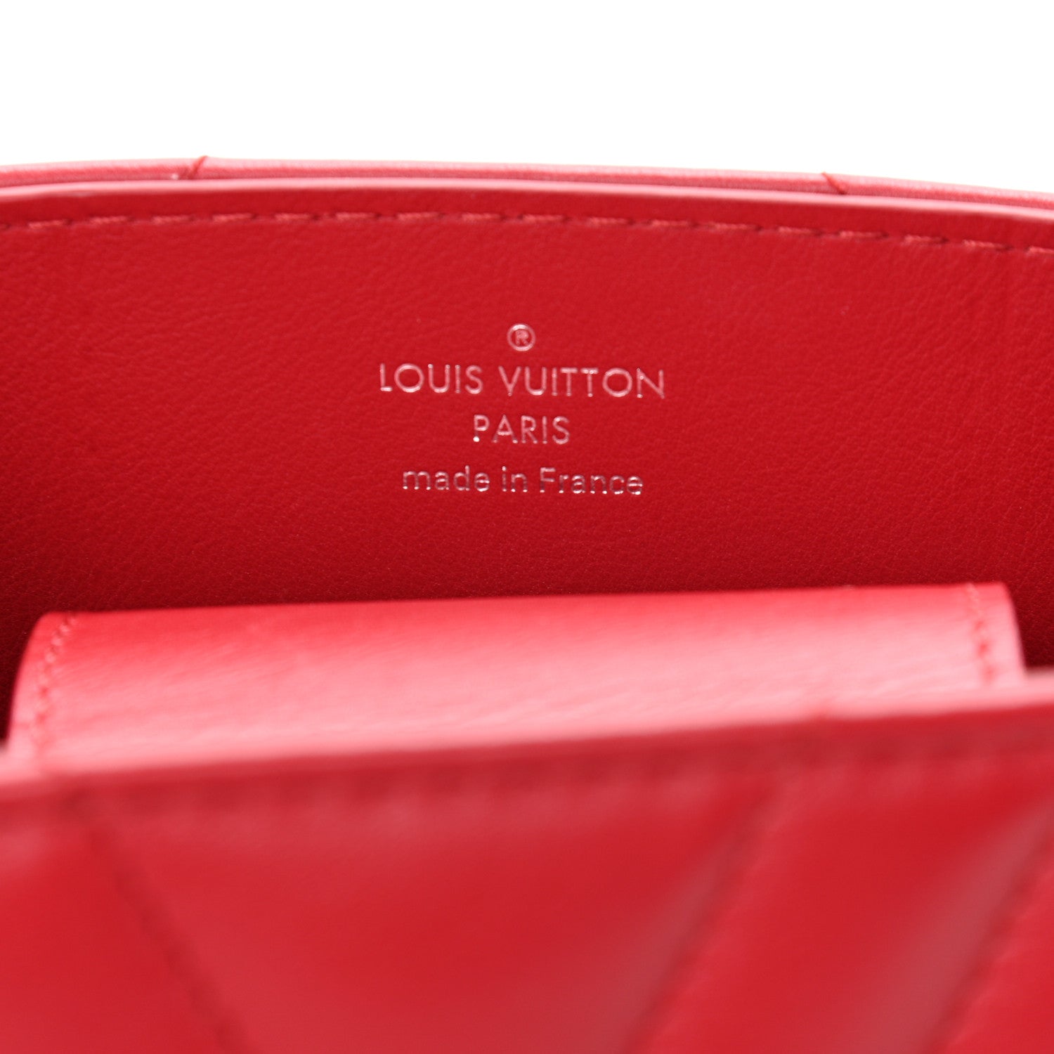 Louis Vuitton Calfskin New Wave Chain Tote Ecarlate 6 of 14