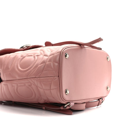 Salvatore Ferragamo Calfskin Quilted Gancini Backpack Antique Rose 7 of 10