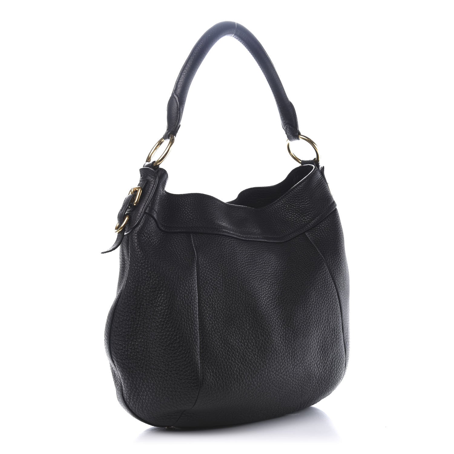 Prada Vitello Daino Hobo Black 3 of 10