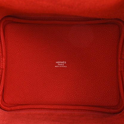 Hermes Taurillon Maurice Picotin Lock 18 PM Rouge Piment 5 of 11