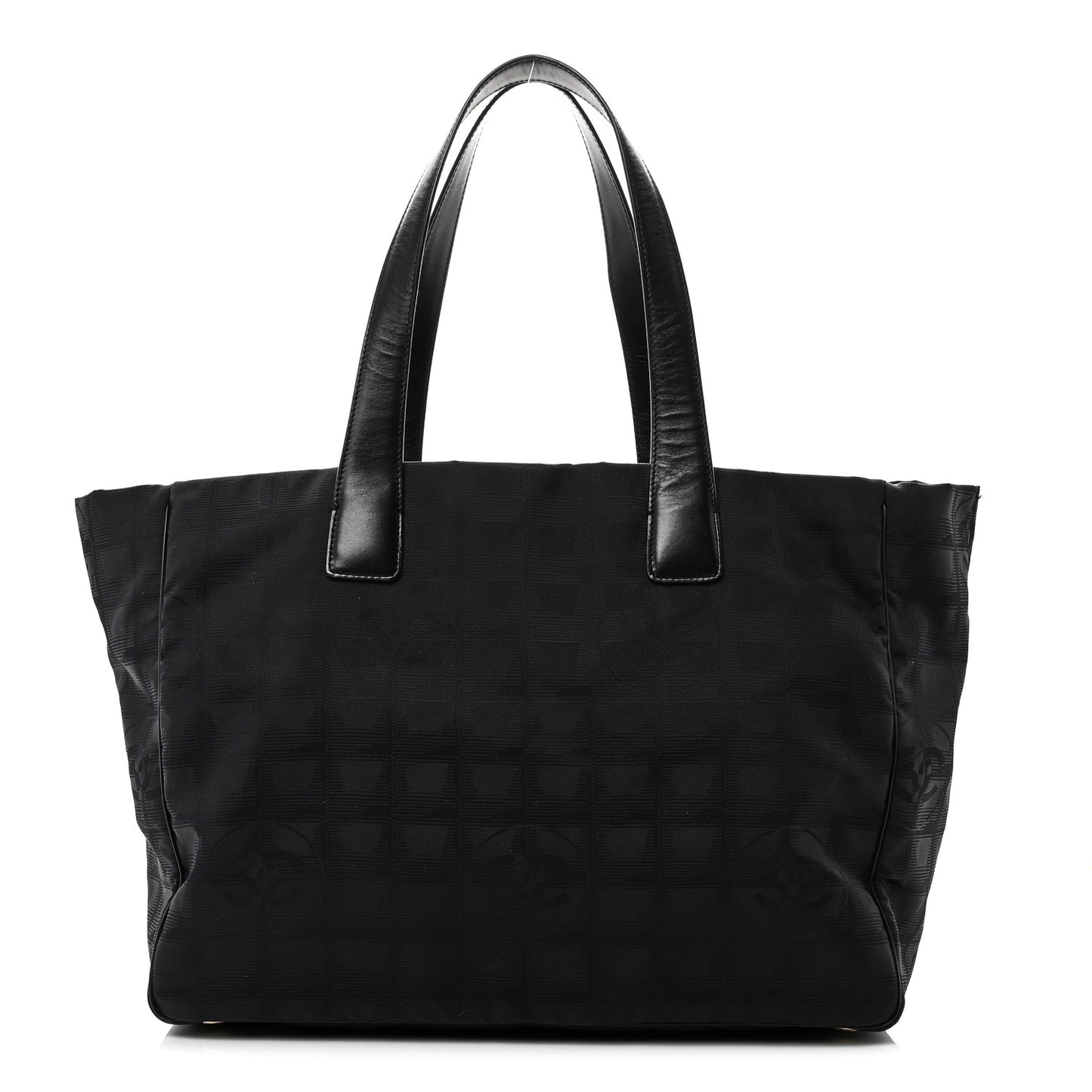 Nylon Large Travel Tote Black