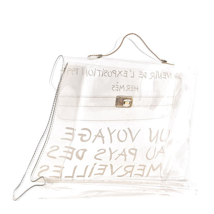 Hermes Vinyl Souvenir De L'Exposition Kelly Transparent 3 of 11