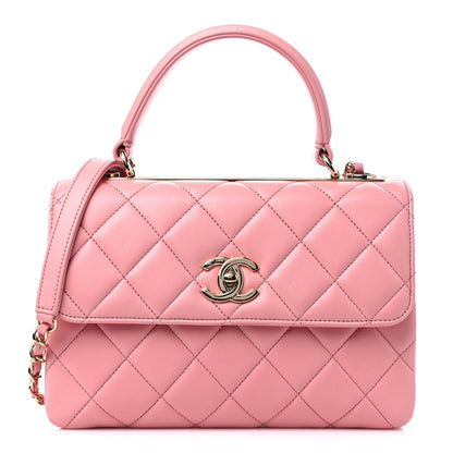 Chanel Lambskin Quilted Small Trendy CC Flap Dual Handle Bag Light Pink 1 of 8