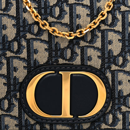 Christian Dior Oblique 30 Montaigne 2-In-1 Pouch Blue 7 of 10