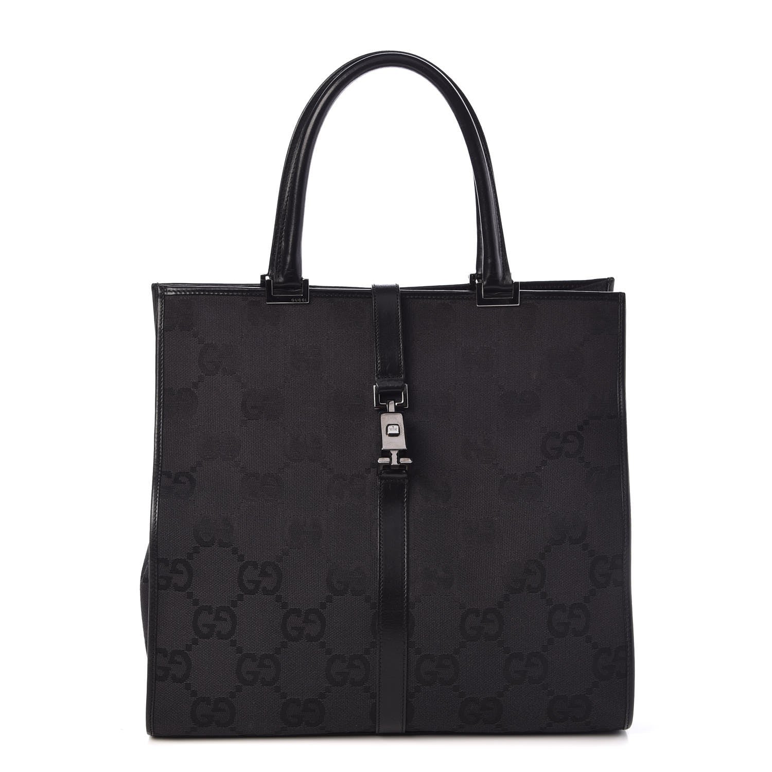 Gucci Monogram Bardot Bag Black 1 of 12