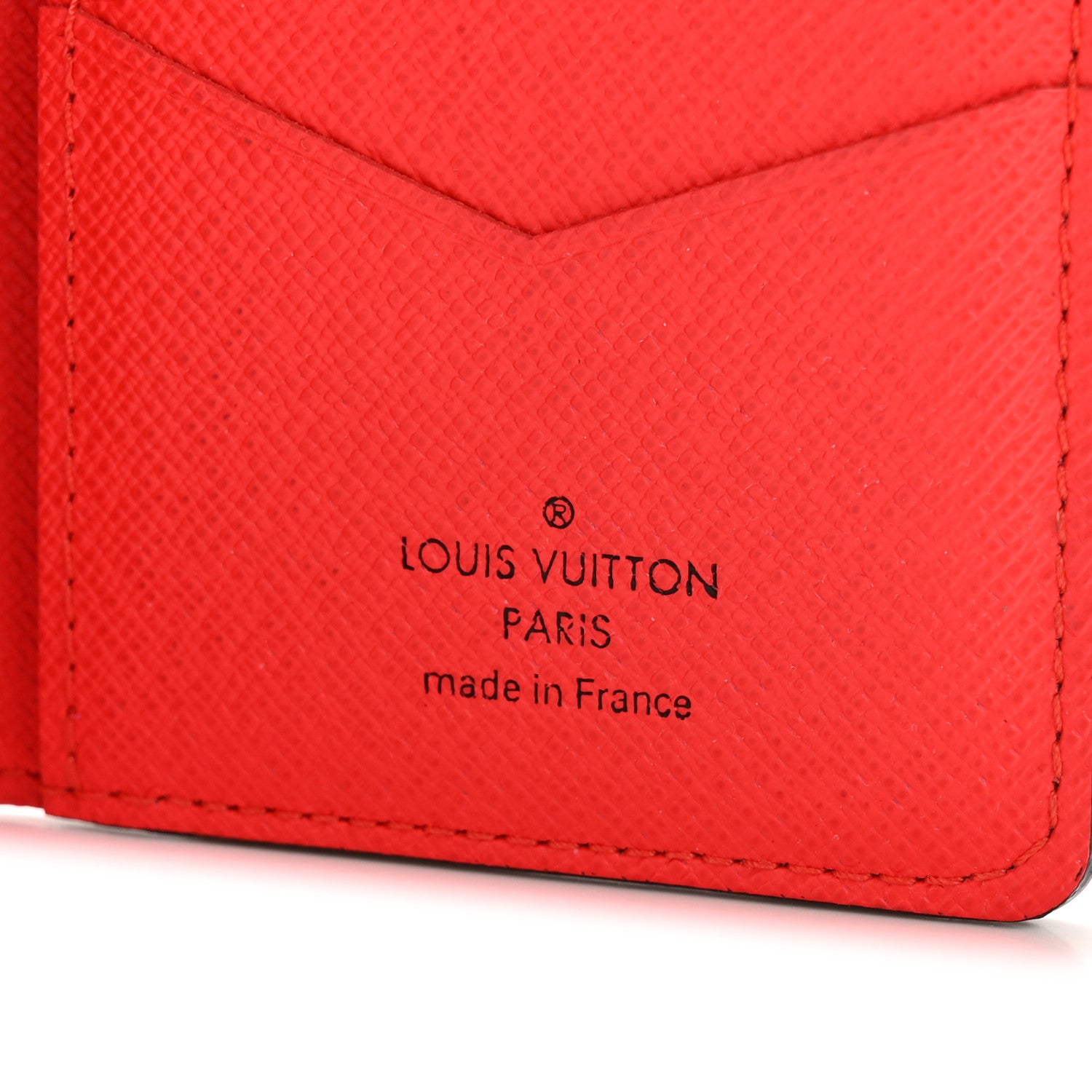 Louis Vuitton Taigarama Pocket Organizer NM Fire Red 6 of 7