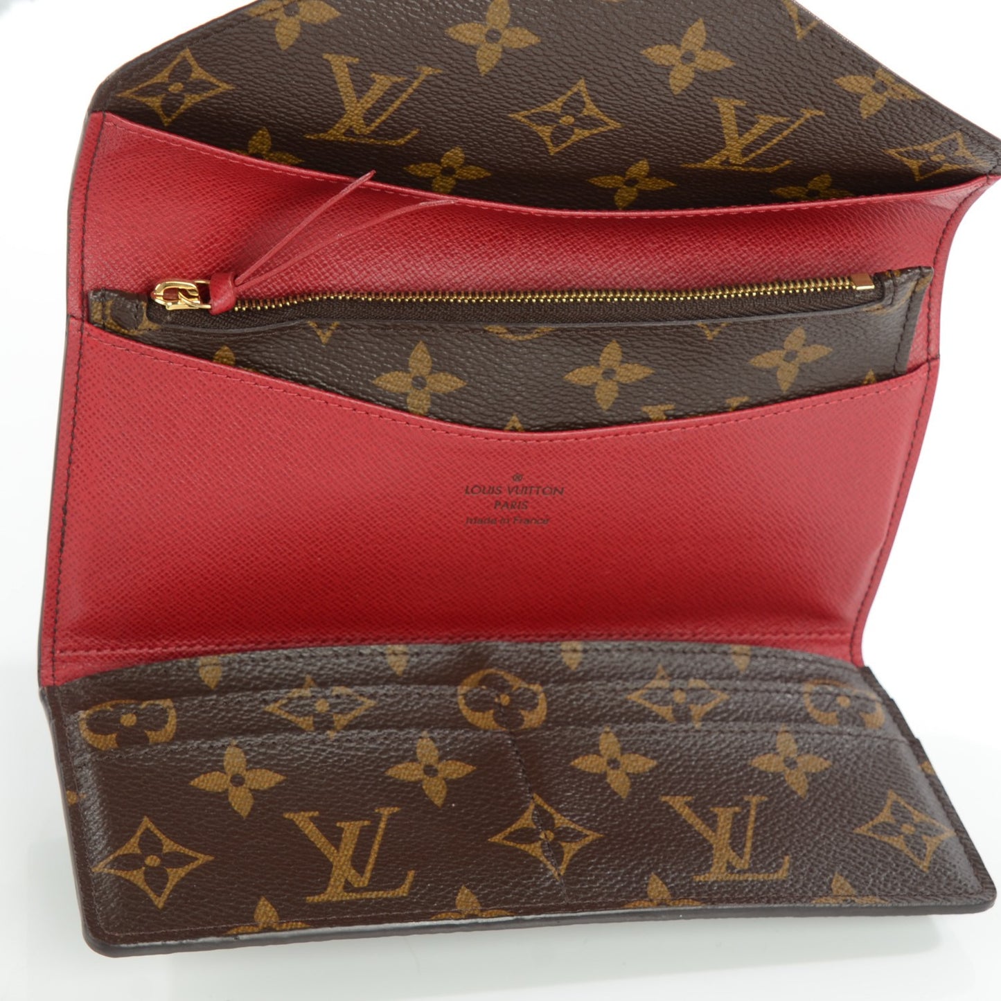 Monogram Josephine Wallet Red