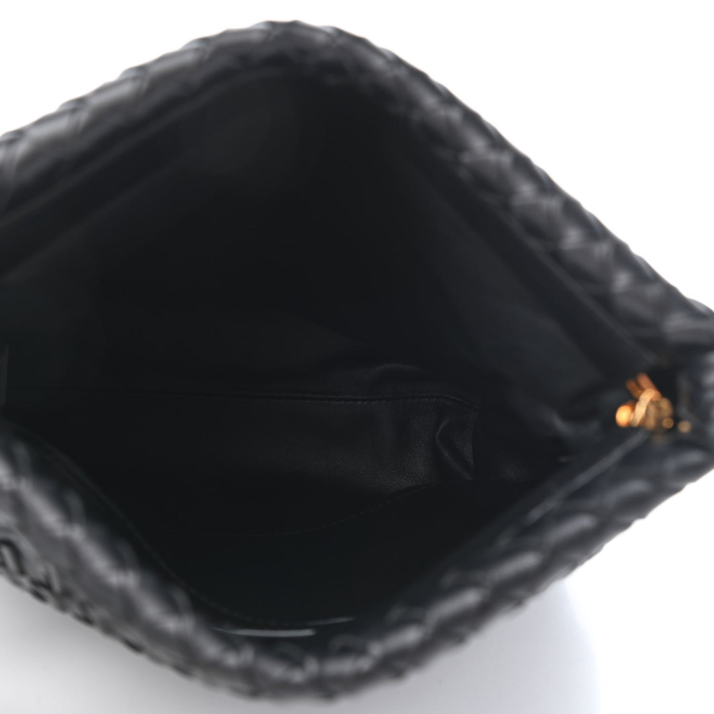 Nappa Intrecciato The Fold Crossbody Black