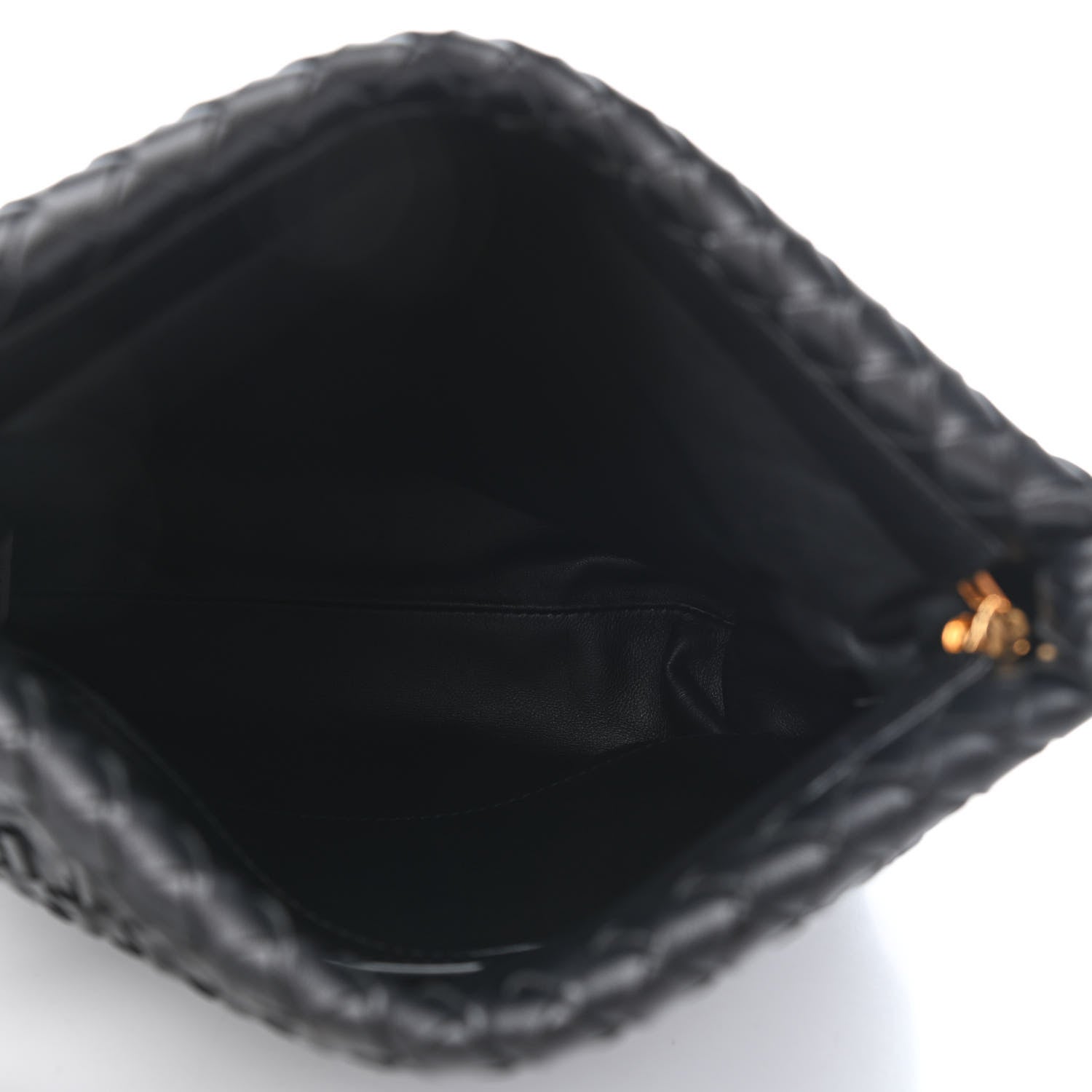 Bottega Veneta Nappa Intrecciato The Fold Crossbody Black 4 of 4